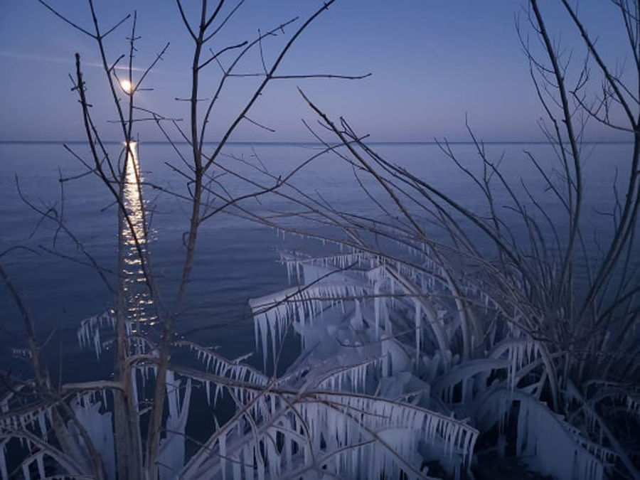 Carol Beach ice